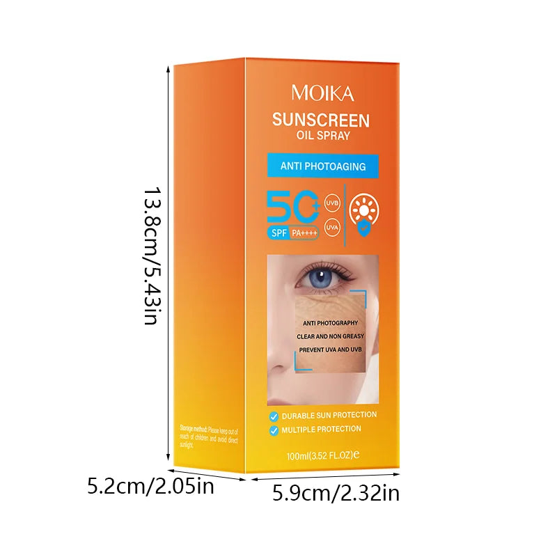 Long-Lasting Moisturizing Sunscreen Spray