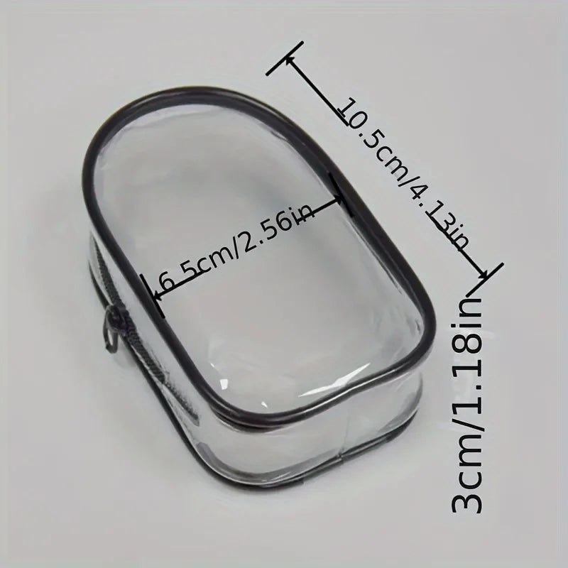 Portable Mini Clear Zipper Storage Bag