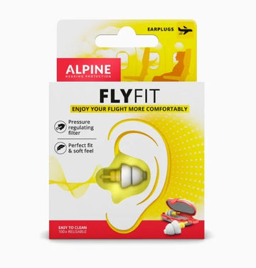 Alpine FlyFit Earplugs – Travel, Sleeping & Anti-Snore Noise Reduction