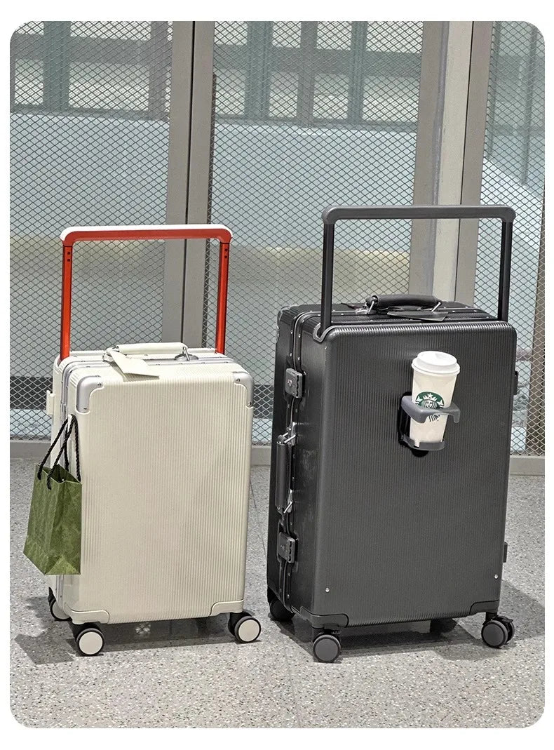 Wide Handle Travel Suitcase