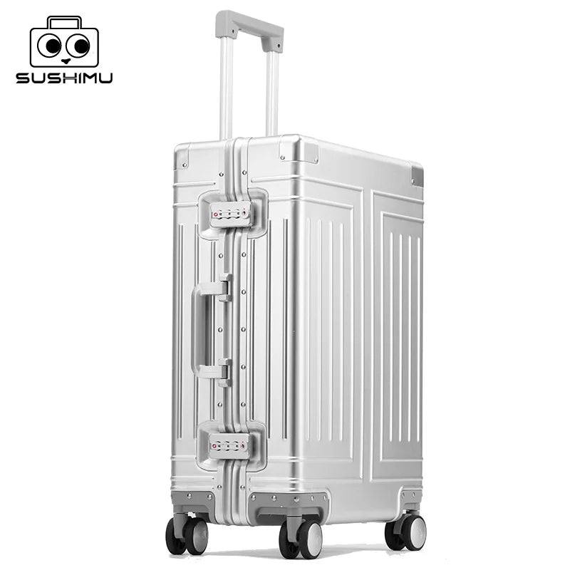 Premium Aluminum-Magnesium Alloy Travel Suitcase