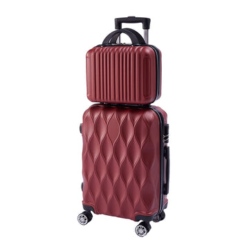 2-Piece Hard Shell Travel Suitcases Luggage Set