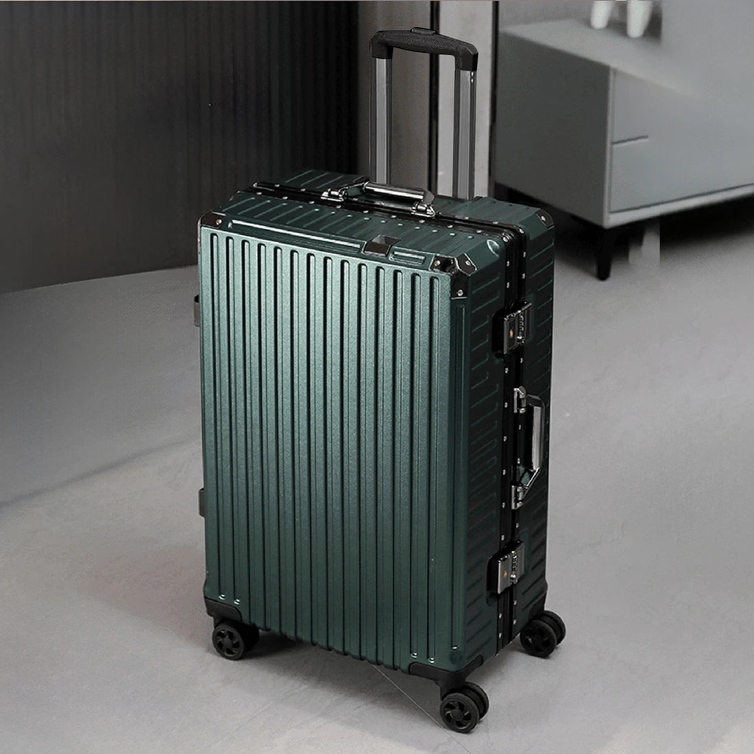 Smart Aluminum Frame Trolley Luggage