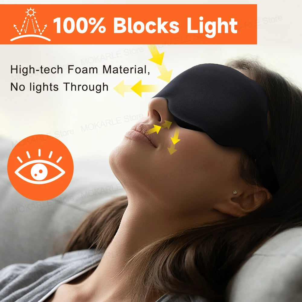 3D Sleeping Mask – Soft Breathable Eye Mask for Travel & Night