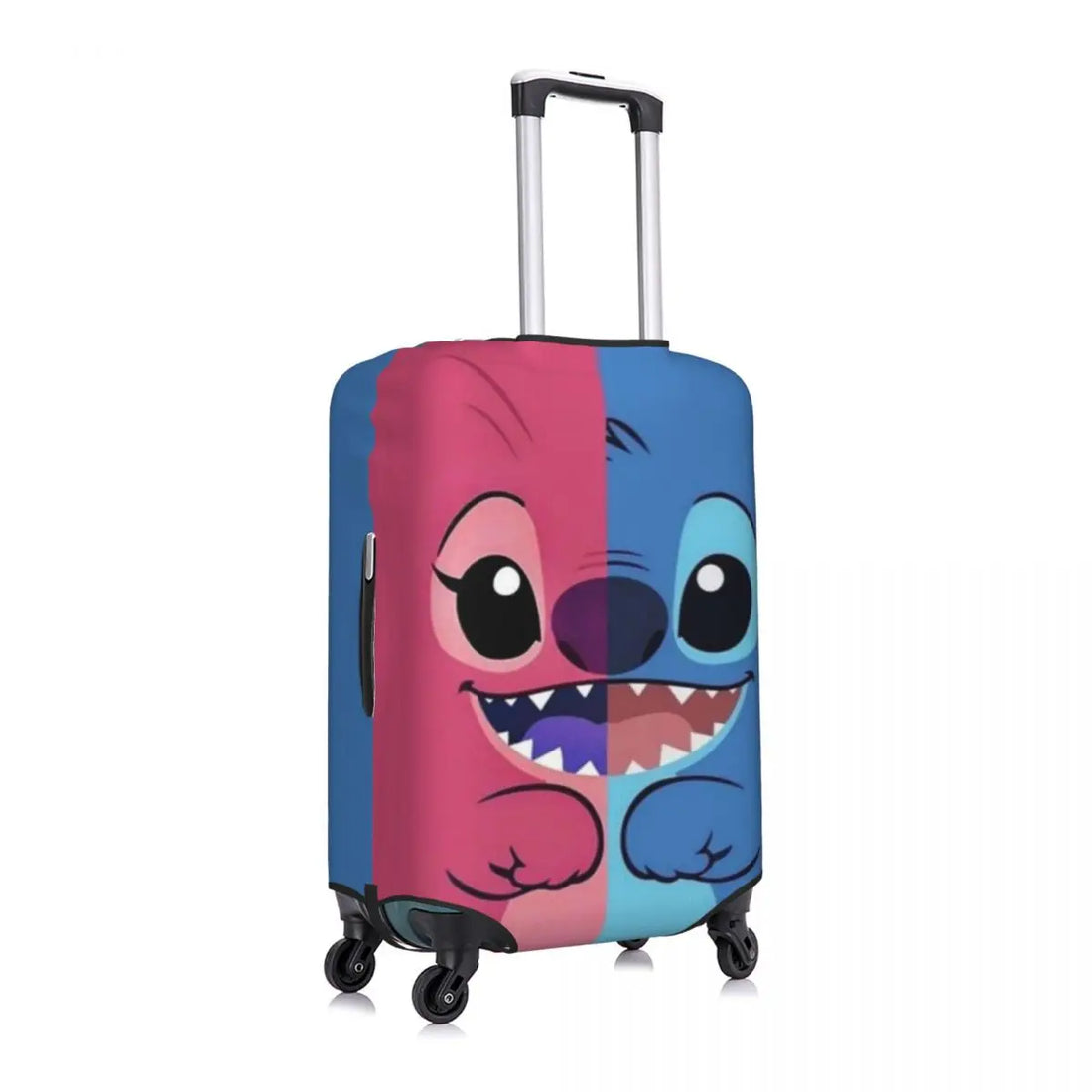 Stitch & Angel Cartoon Luggage Cover