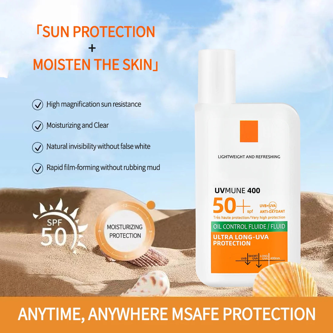 Lasting Moisturizing Sunscreen Lotion Cream