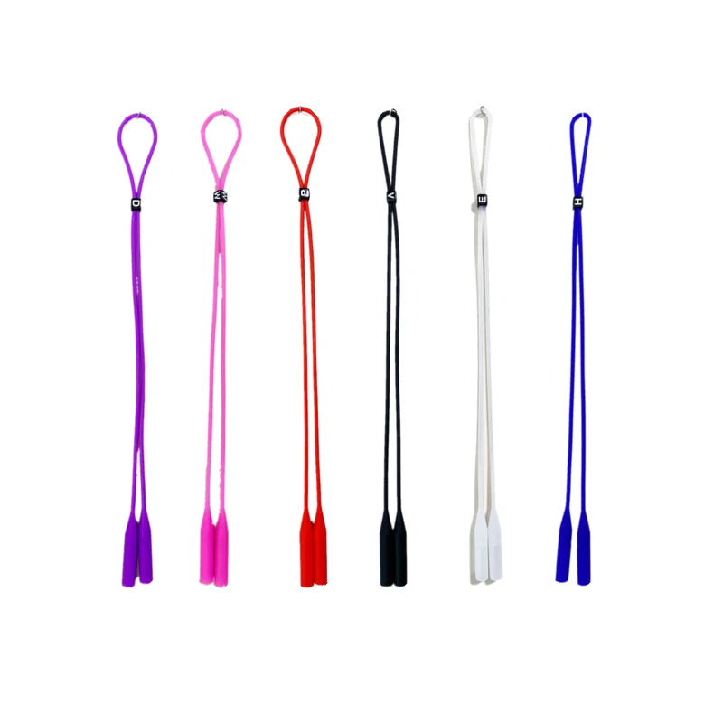 3-Pack Adjustable Silicone Eyeglasses Straps