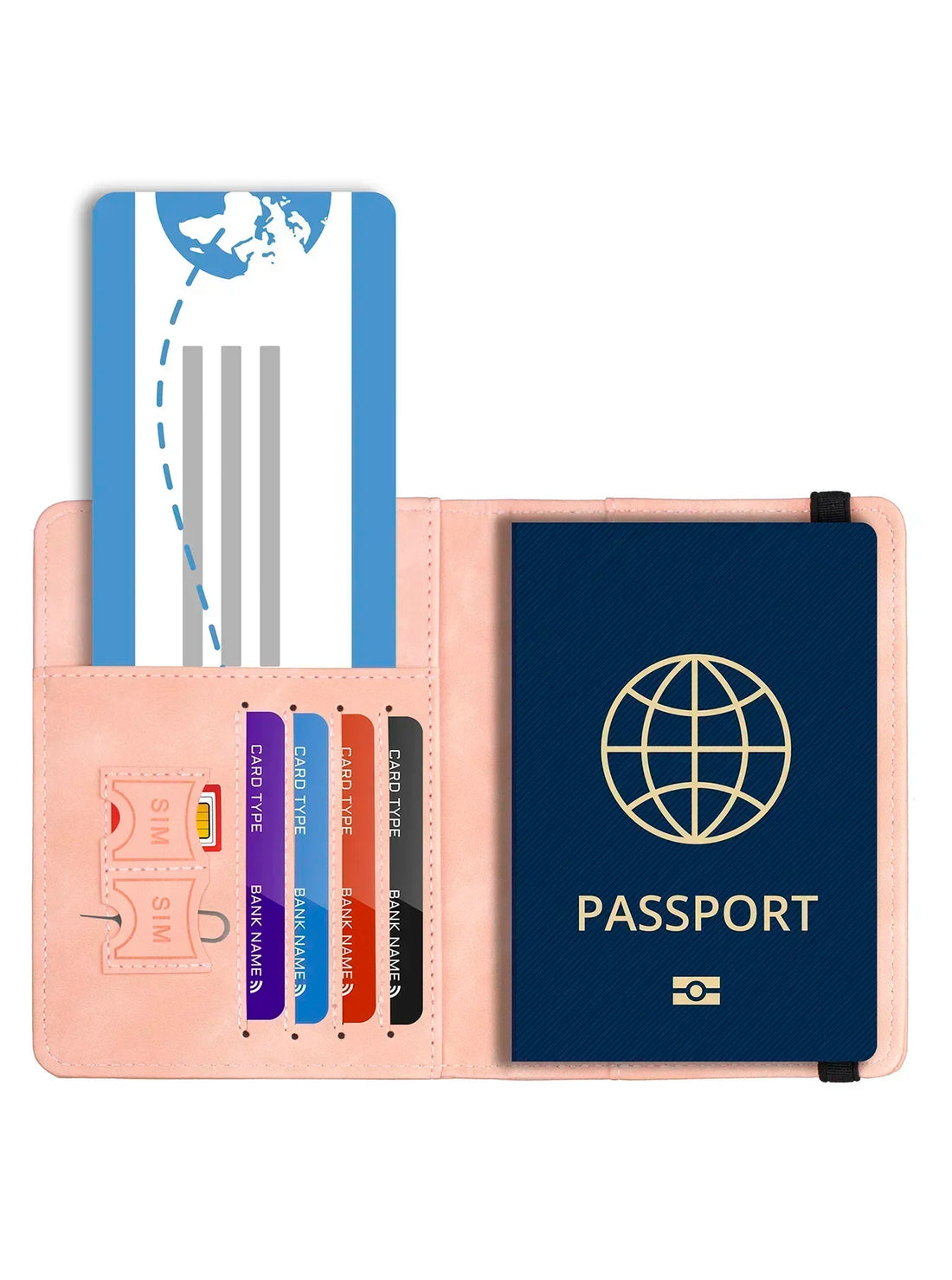 RFID Blocking Leather Passport Holder