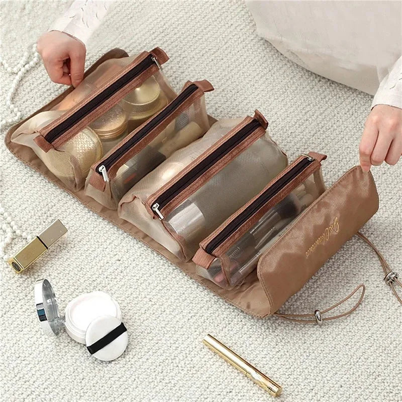 Large Capacity Portable Travel Makeup & Toiletry Organizer