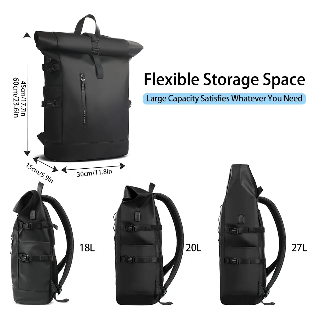 Expandable Travel Laptop  Backpack with USB Charging