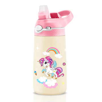 400ML Kids Water Bottle with Straw