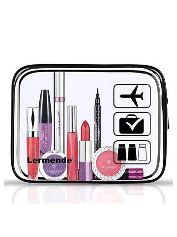Cosmetic Pouch 3 Pcs – Clear Toiletry Travel Bags
