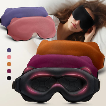 3D Sleeping Mask – Soft Breathable Eye Mask for Travel & Night