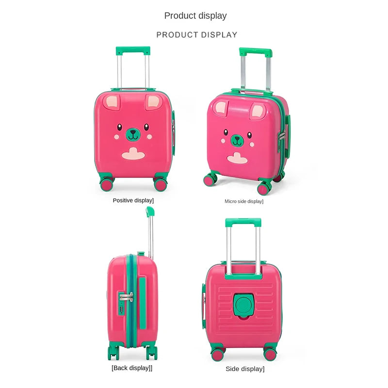 Kids Trolley Suitcase with Cup Holder