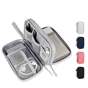 Portable Travel Organizer Data Cable Storage Bag