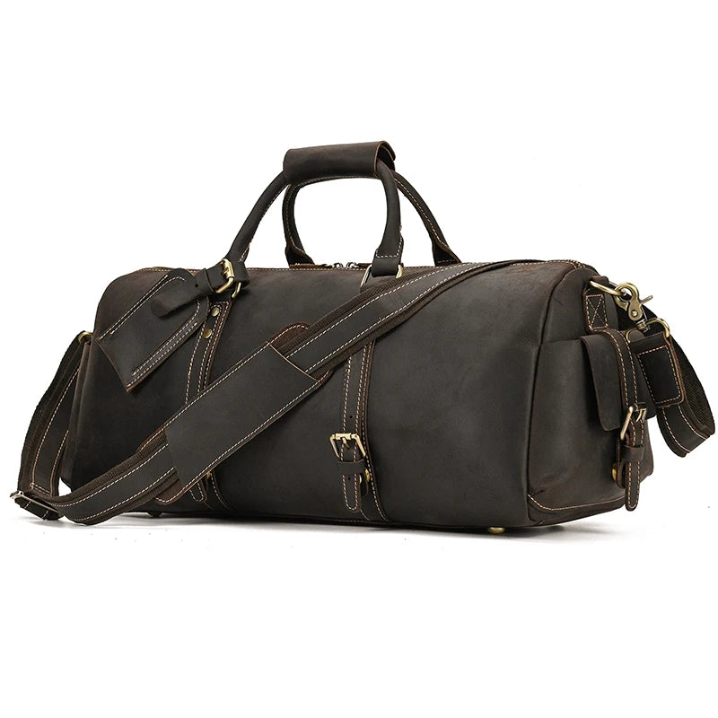 Vintage Genuine Leather Travel Bag