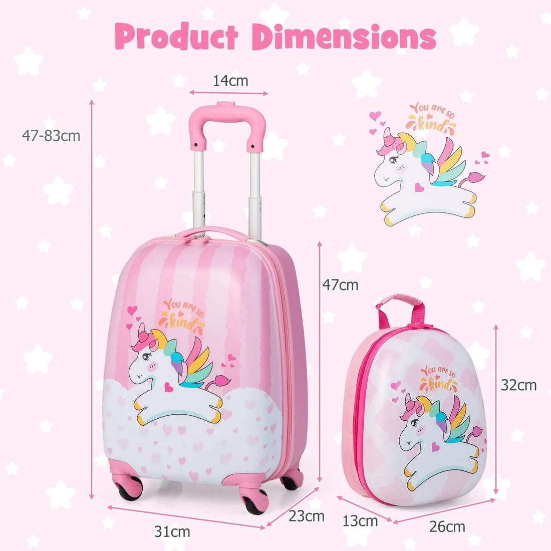 2-Piece Kids Luggage Set