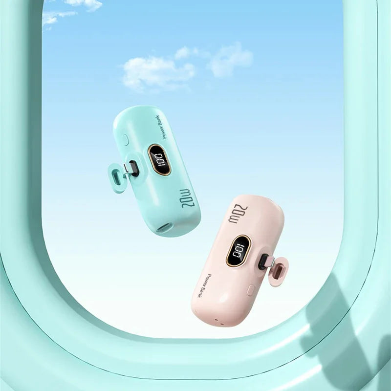 30,000mAh Mini Portable Power Bank Capsule
