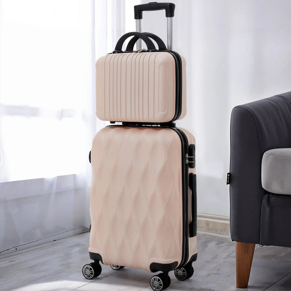 2-Piece Hard Shell Travel Suitcases Luggage Set