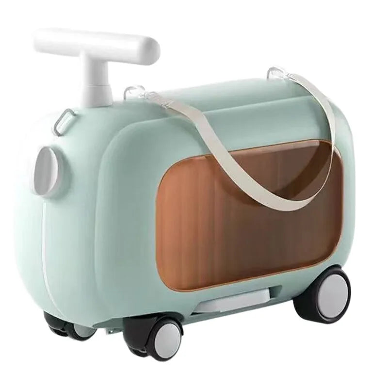 Ride-On Children’s Luggage with Wheels Suitcase