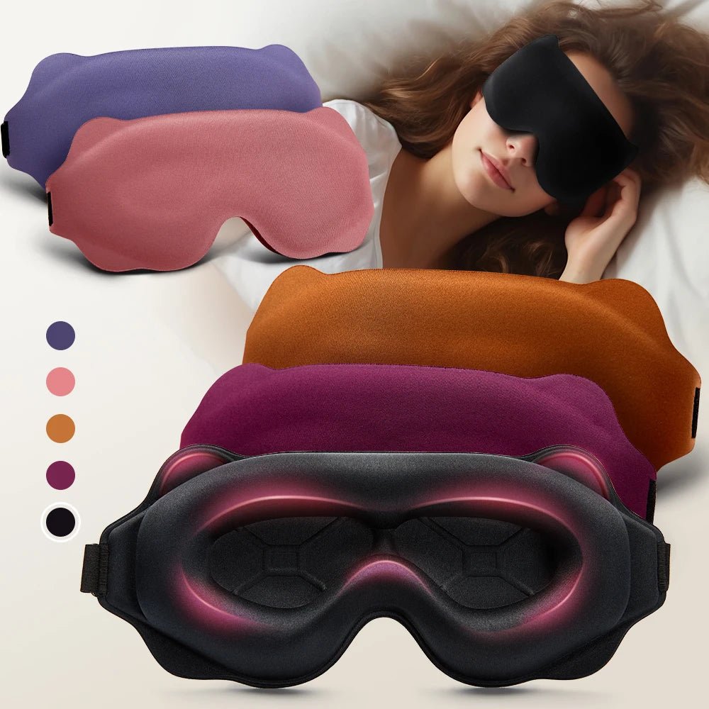 3D Sleeping Mask – Soft Breathable Eye Mask for Travel & Night