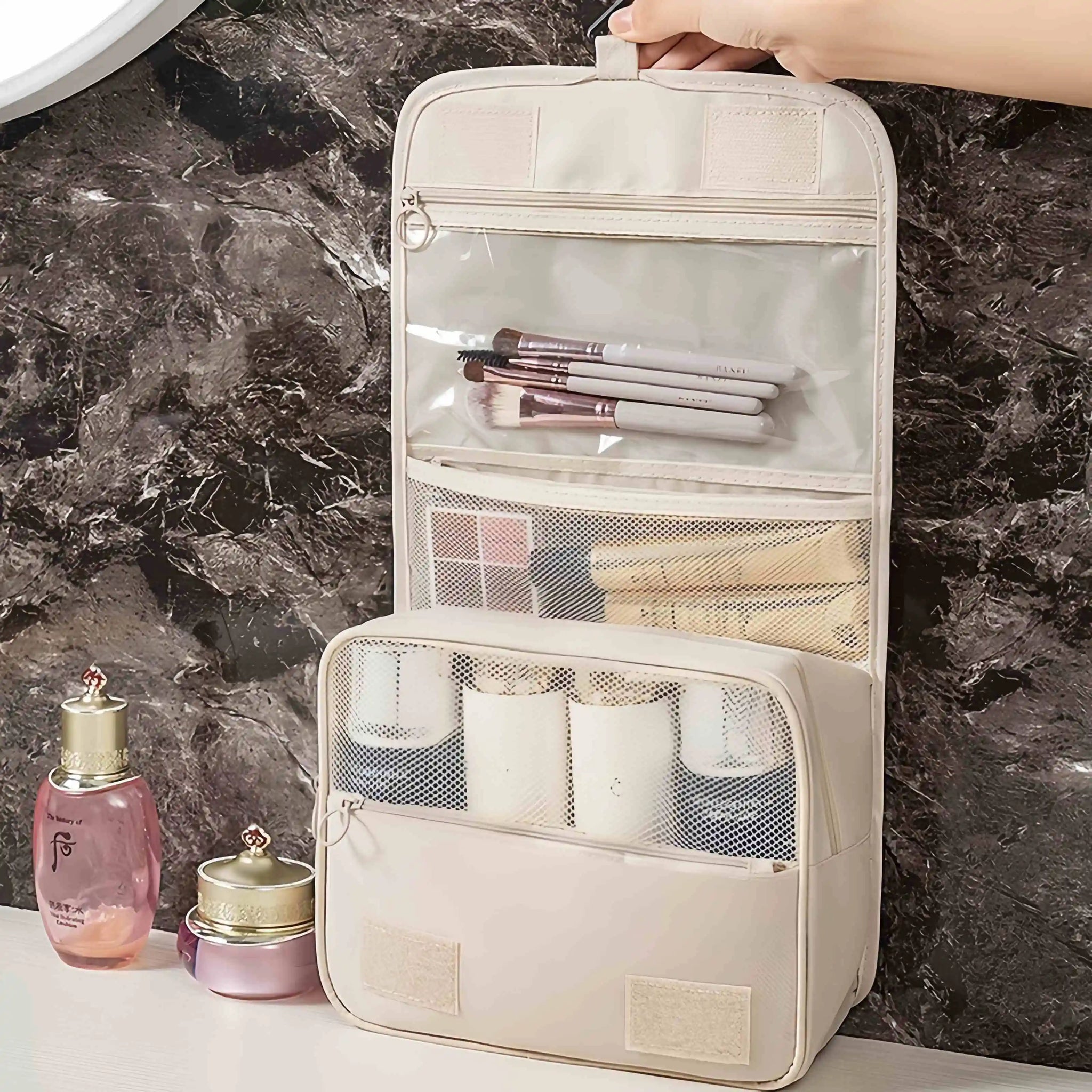 Dry & Wet Separation Travel Makeup Bag
